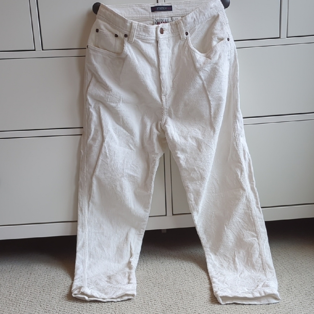 Bill Blass Ivory Stretch Jeans